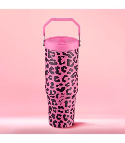 Amazon.com: Juicy Couture 30oz Flip Flow Stainless Steel Tumbler